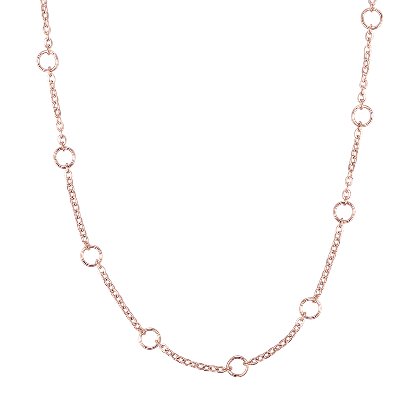 WOMAN'S NECKLACE IN STEEL IP ROSE Luca Barra