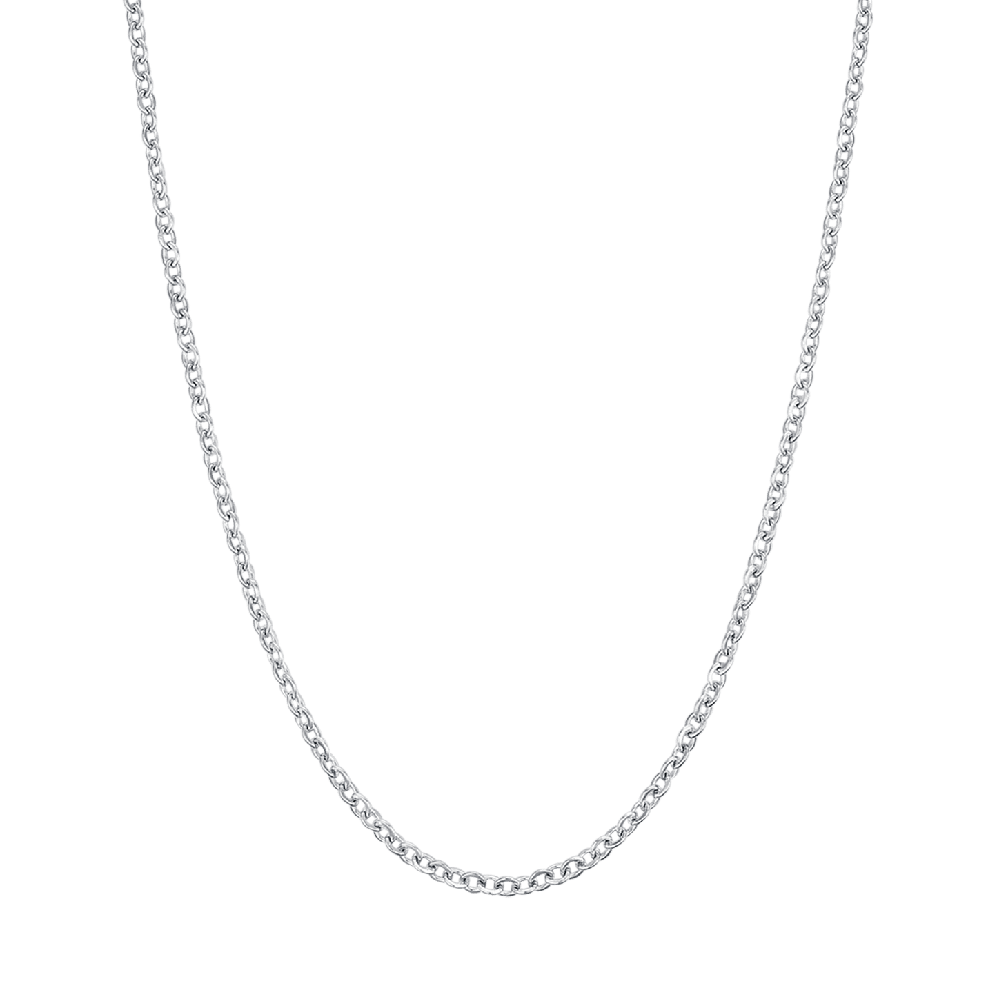 WOMAN'S LONG NECKLACE IN STEEL FOR CHARMS WITH MOSCHETON Luca Barra