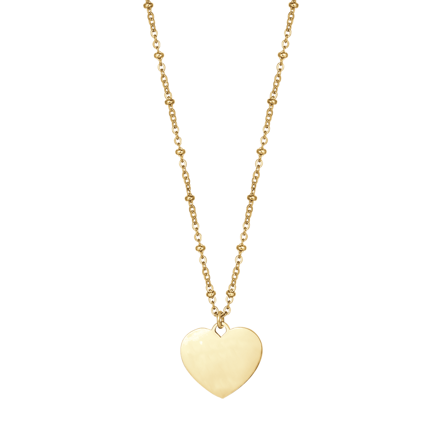 PERSONALIZED STEEL WOMEN'S NECKLACE WITH HEART