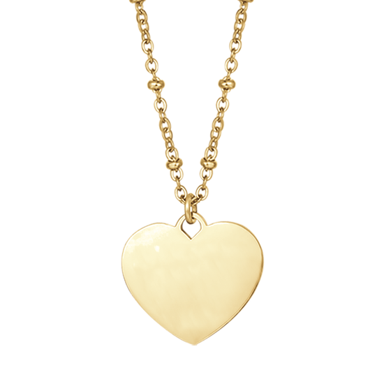 PERSONALIZED STEEL WOMEN'S NECKLACE WITH HEART
