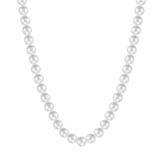 WOMAN WHITE PEARL NECKLACE
