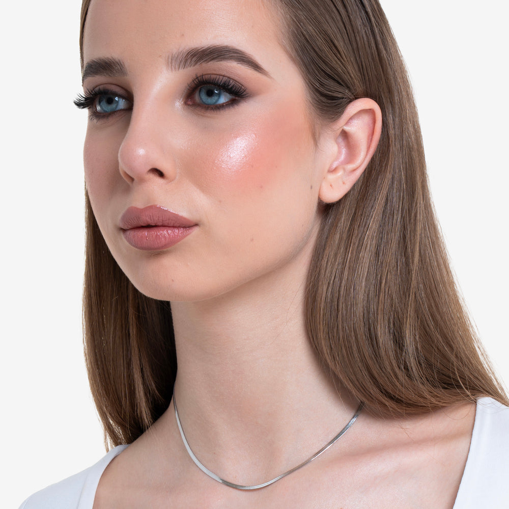 WOMAN SNAKE STEEL NECKLACE