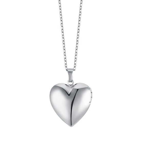 WOMAN'S NECKLACE IN STEEL WITH HEART Luca Barra