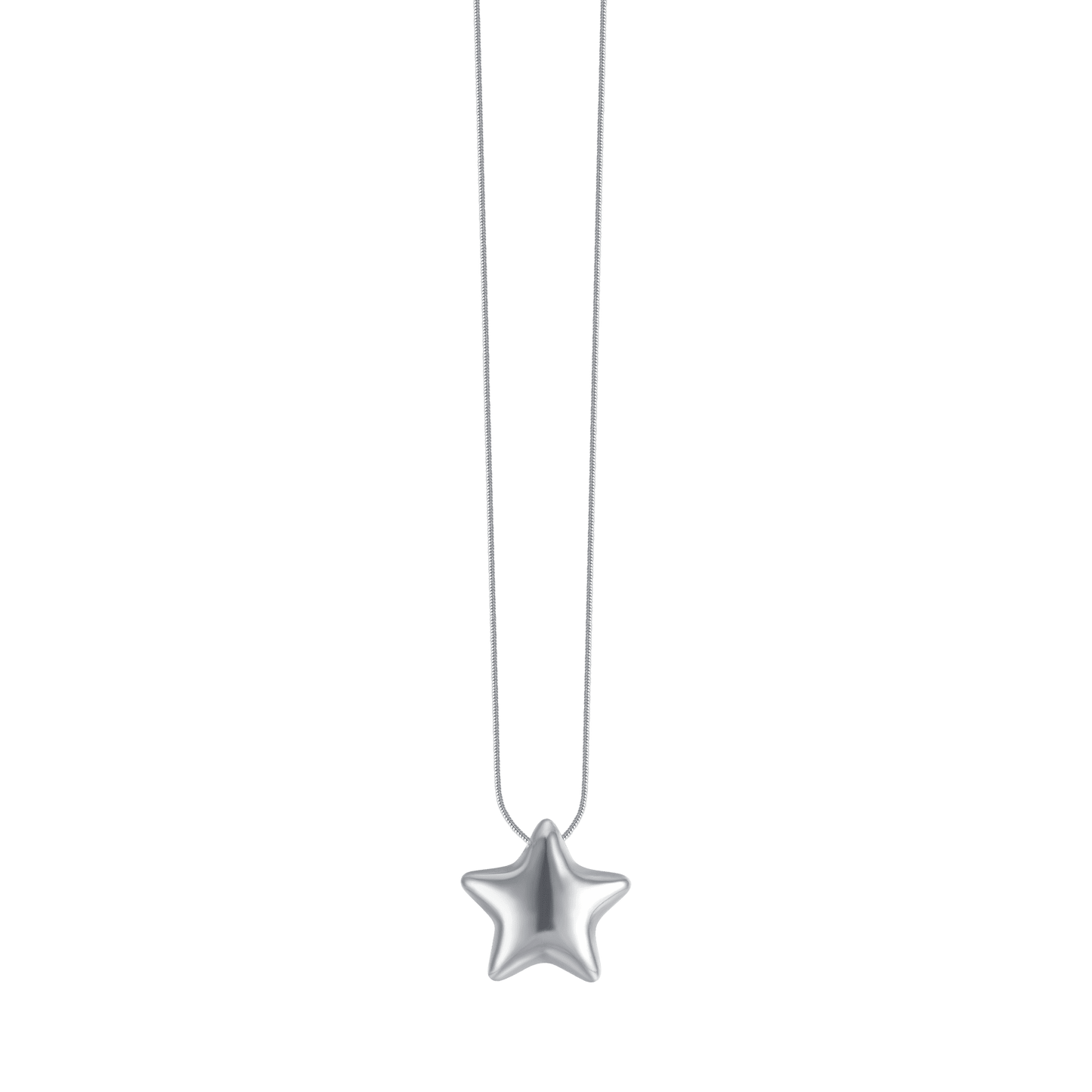 WOMAN'S NECKLACE IN STEEL WITH FULL STAR Luca Barra