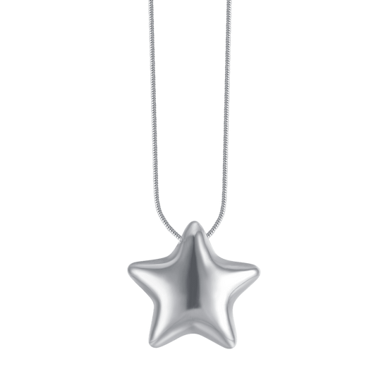 SOLID STAR STEEL WOMEN'S NECKLACE