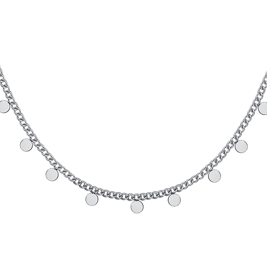 STEEL WOMEN'S NECKLACE WITH CIRCLES