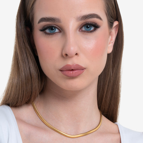 COLLANA DONNA IN ACCIAIO IP GOLD