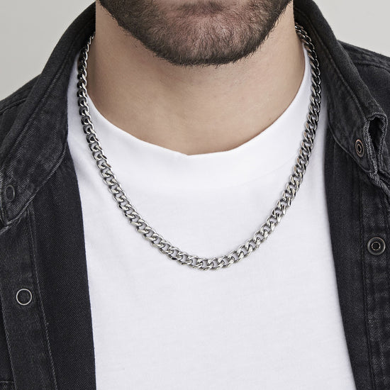 MAN'S NECKLACE IN STEEL Luca Barra