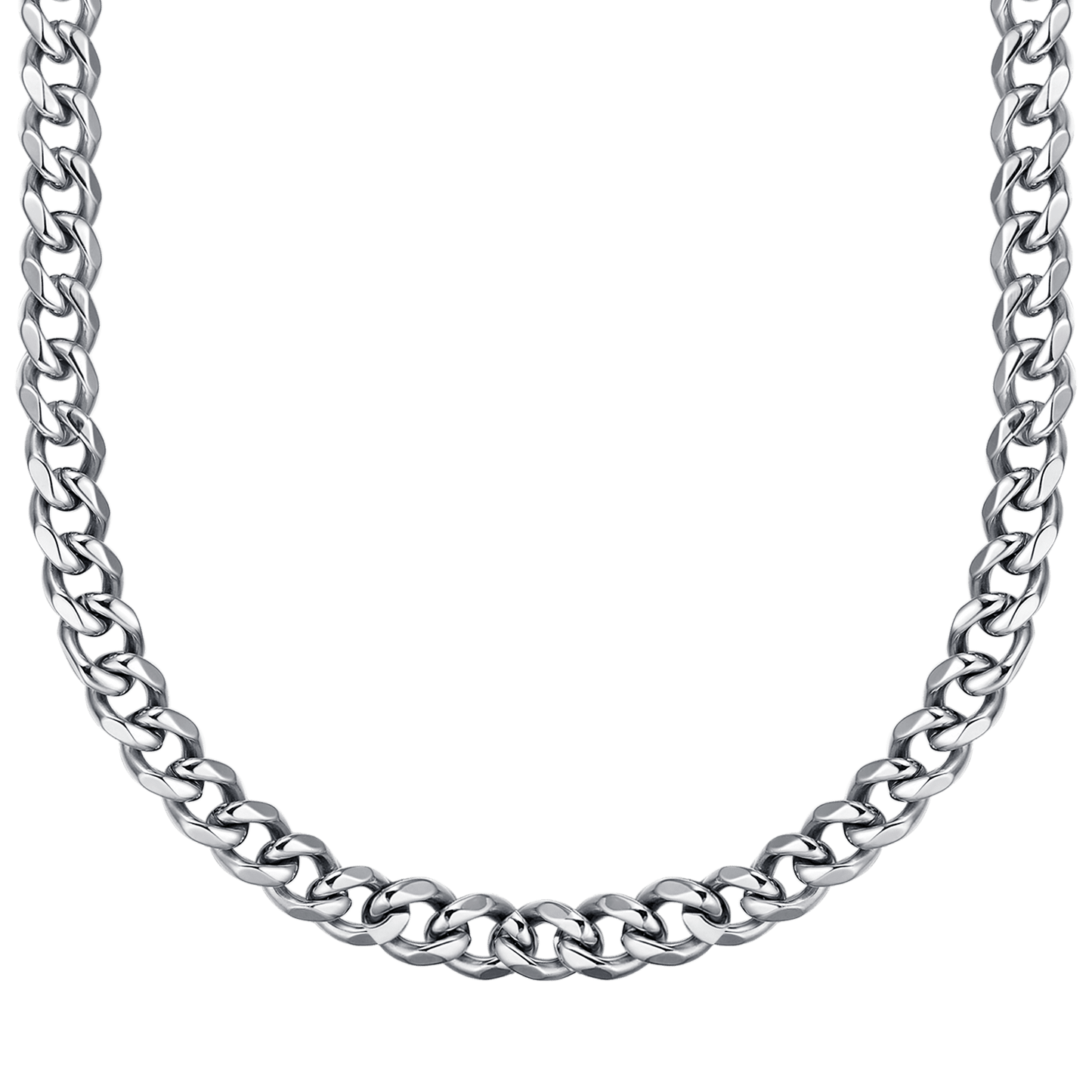 UNISEX STEEL NECKLACE WITH CHAIN MESH 11 MM Luca Barra
