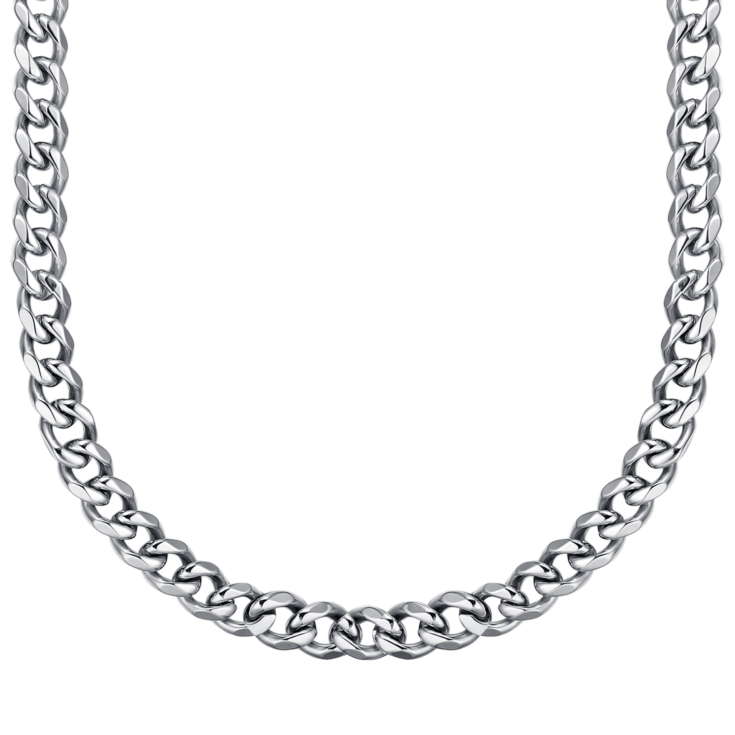 UNISEX STEEL NECKLACE WITH CHAIN MESH 11 MM Luca Barra