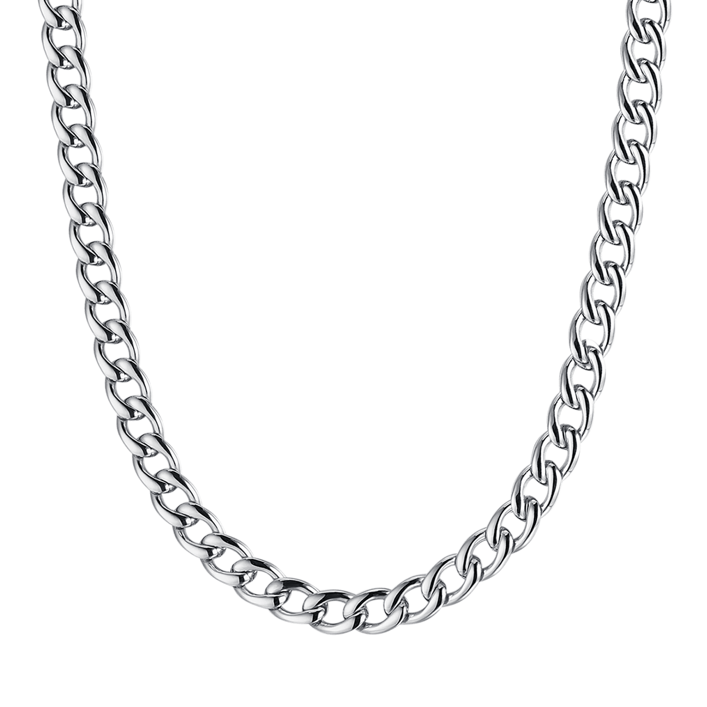 MEN'S STEEL NECKLACE WITH GROUMETTE MESH 9 MM Luca Barra