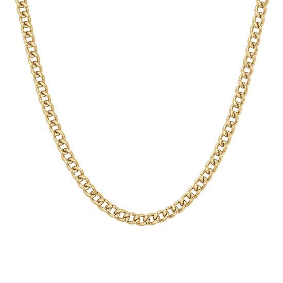 COLLANA UOMO IN ACCIAIO IP GOLD