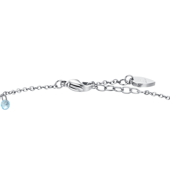 MULTICOLOR ZIRCON STEEL WOMEN'S ANKLET