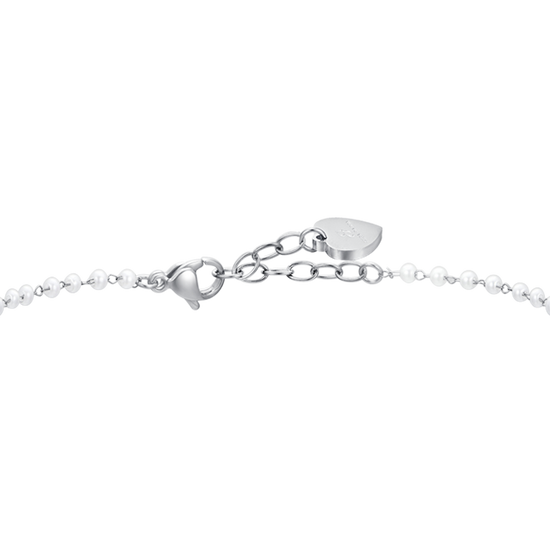 WOMEN STEEL ANKLET PEARLS AND BUTTERFLIES