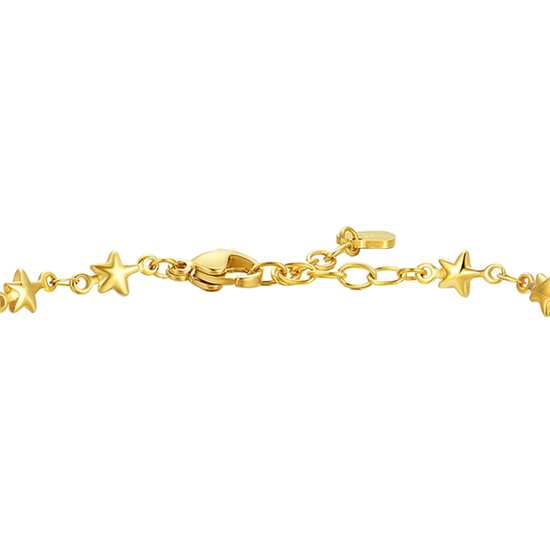 IP GOLD STEEL WOMEN'S ANKLET WITH STARS