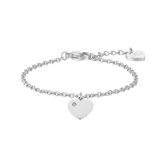 BABY BRACELET IN STEEL WITH HEART Luca Barra