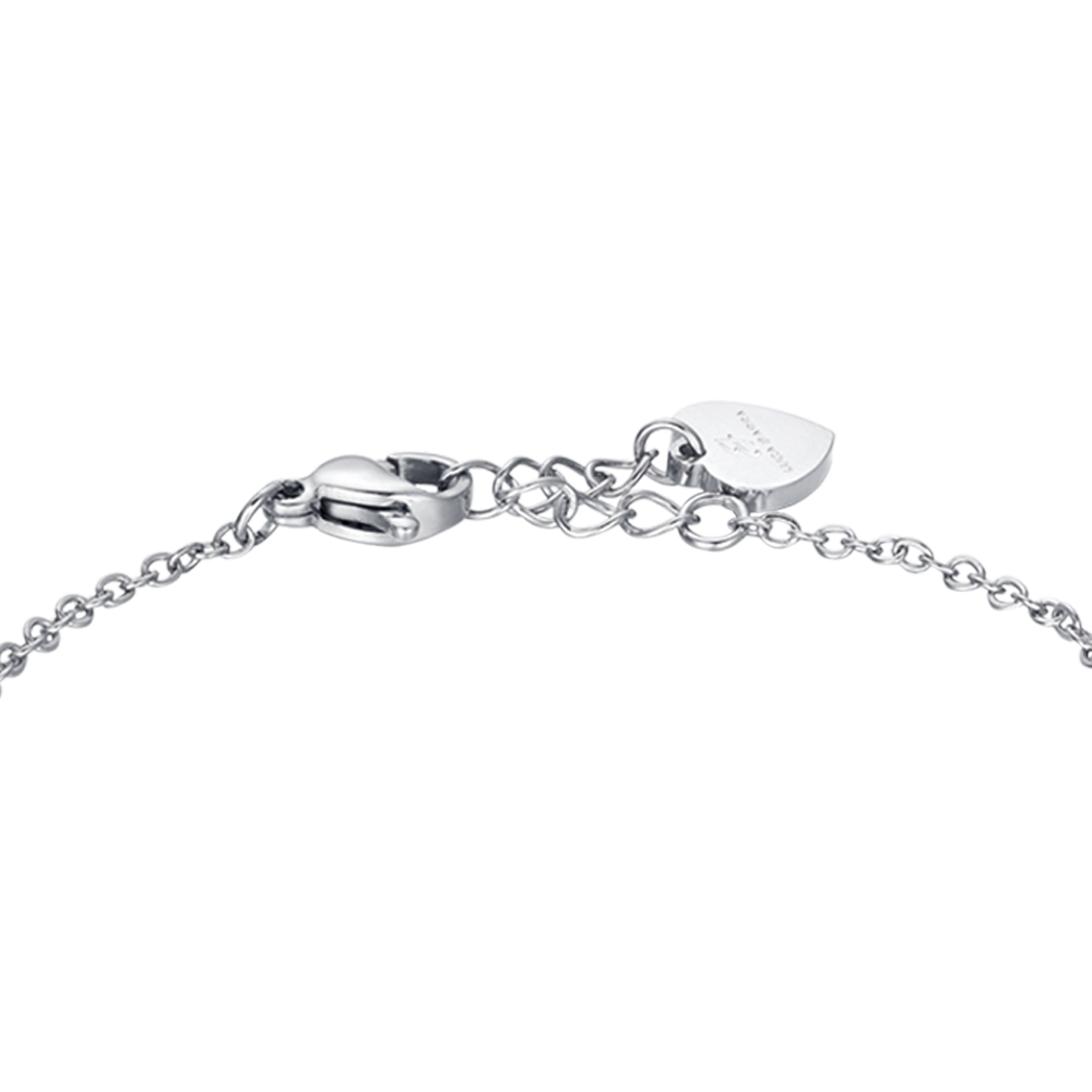 GIRL STEEL CUSTOMIZABLE BRACELET WITH LADYBUG