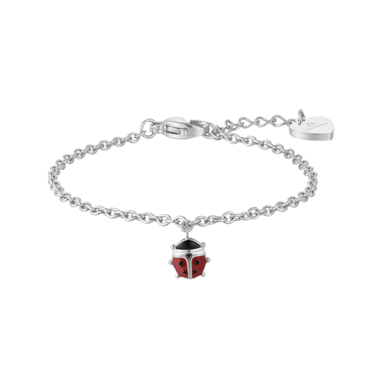 CHILD'S BRACELET IN STEEL WITH COCCINELLA Luca Barra