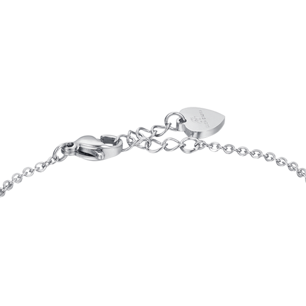 STEEL GIRL BRACELET WITH BUTTERFLY