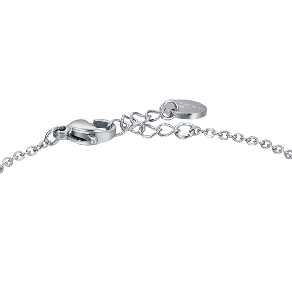 STEEL BABY BRACELET WITH TRAIN
