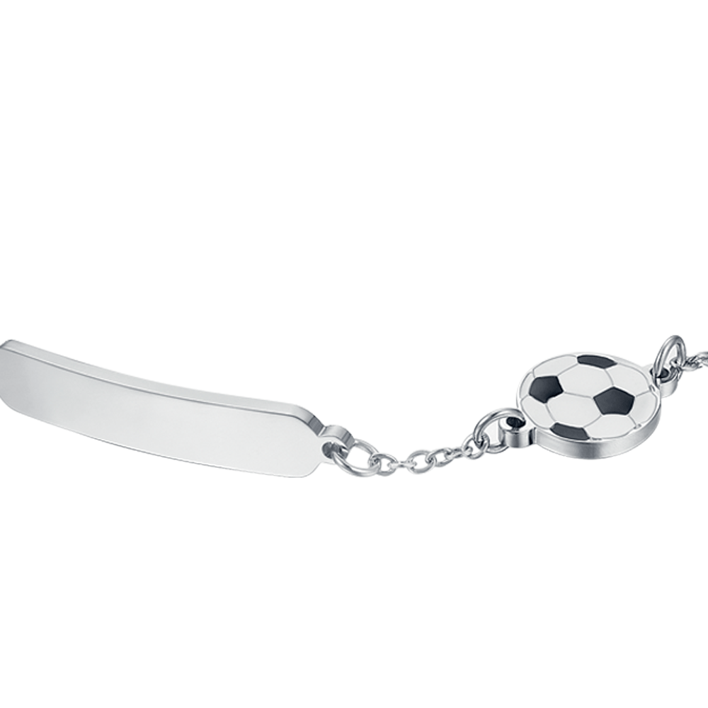 STEEL BABY BRACELET WITH BALL