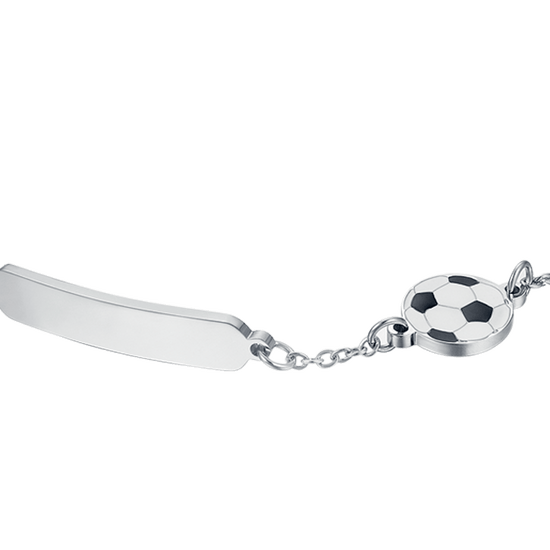 STEEL BABY BRACELET WITH BALL