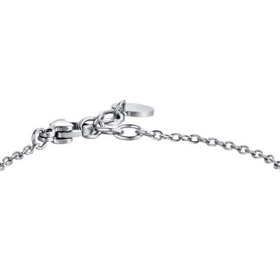 STEEL BABY BRACELET WITH YELLOW AND RED STONES