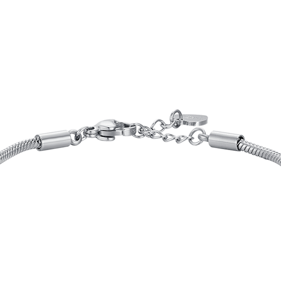 STEEL STAR GIRL BRACELET WITH WHITE CRYSTALS