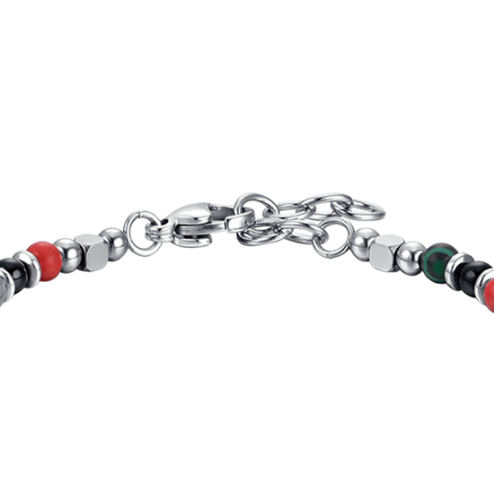 STEEL BABY BRACELET WITH MULTICOLOR STONES
