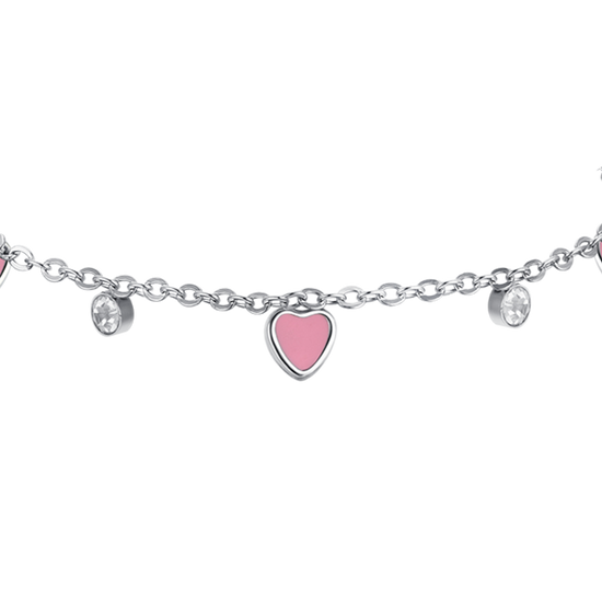 STEEL GIRL BRACELET WITH HEART