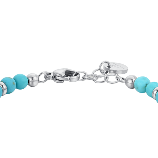 STEEL RUDDER BABY BRACELET WITH TURQUOISE STONES