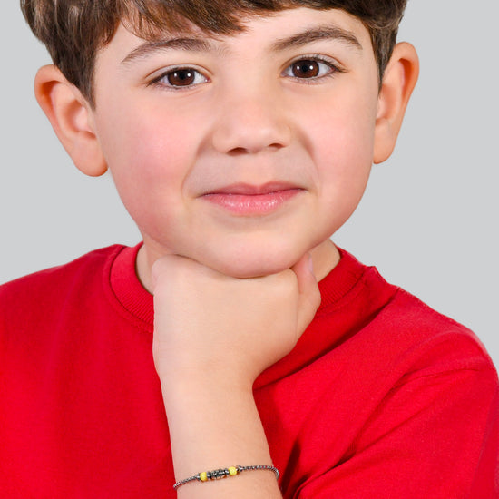 YELLOW STONES STEEL BABY BRACELET
