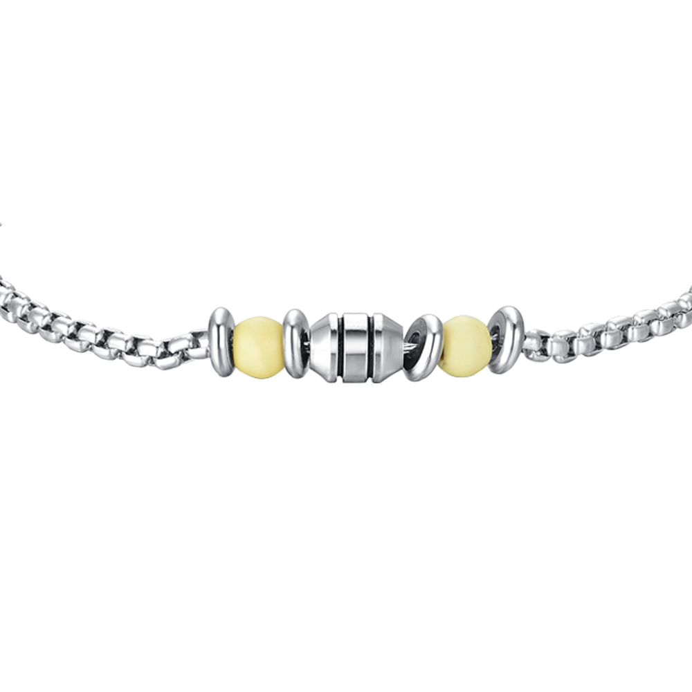 YELLOW STONES STEEL BABY BRACELET
