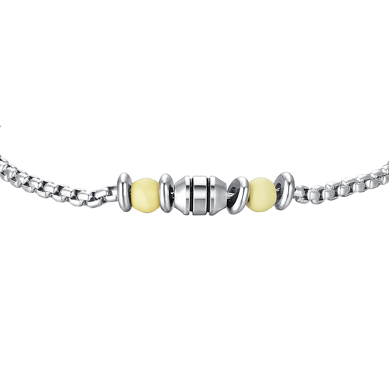 YELLOW STONES STEEL BABY BRACELET