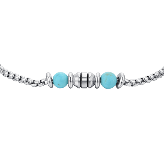 TURQUOISE STONES STEEL BABY BRACELET