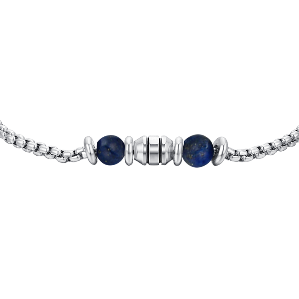 STEEL BLUE STONES BABY BRACELET