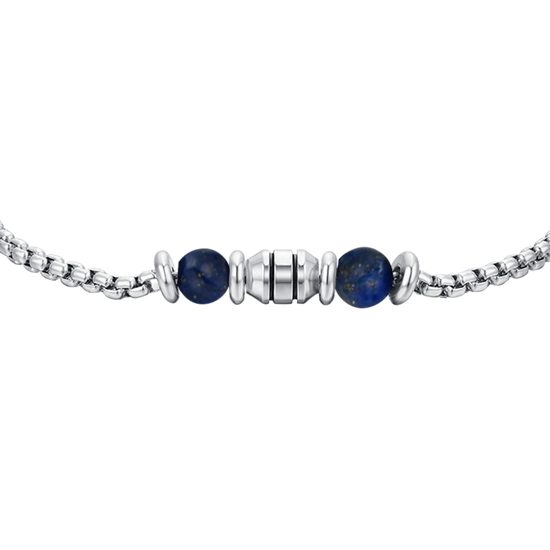 Upload image to Gallery BABY BRACELET IN STEEL BLUE STONES
