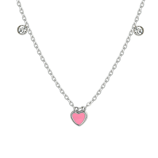 STEEL HEART GIRL NECKLACE