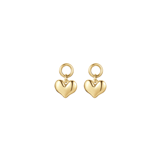 WOMEN STEEL EARRINGS WITH HEARTS