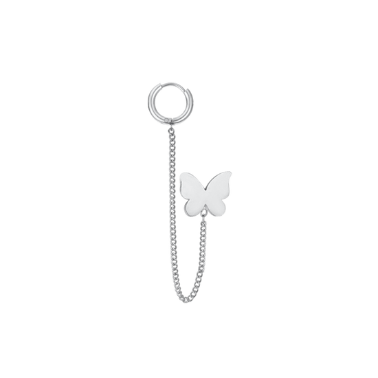 MONO WOMAN'S EARRING IN STEEL WITH BUTTERFLY Luca Barra