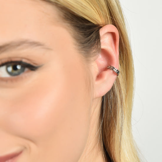 WOMAN'S EAR CUFF IN STEEL Luca Barra