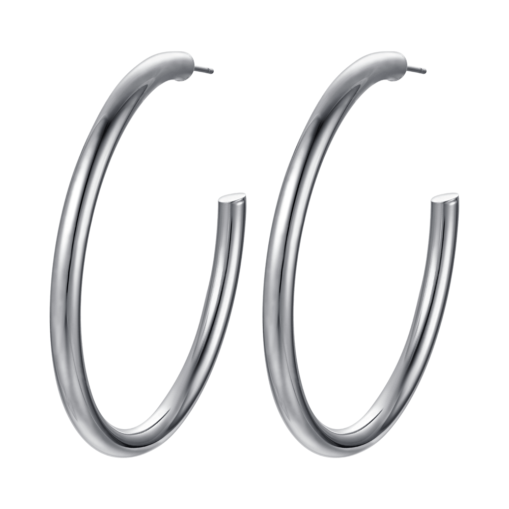 WOMEN'S STEEL HOOPS EARRINGS