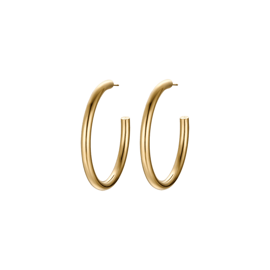 WOMAN'S EARRINGS IN STEEL IP GOLD Luca Barra