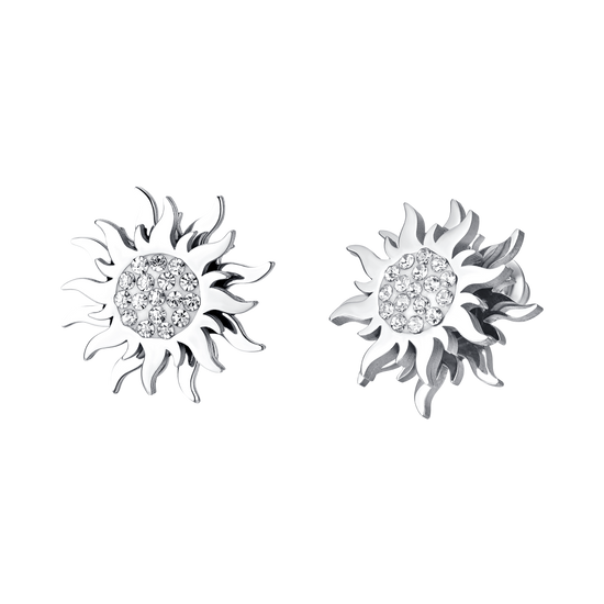 WOMEN'S STEEL SUN SWIVEL EARRINGS