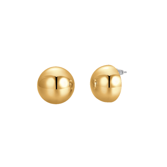ORECCHINI DONNA A GOCCIA 20 mm IN ACCIAIO IP GOLD