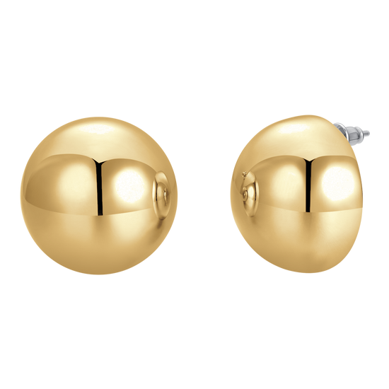 ORECCHINI DONNA A GOCCIA 25 mm IN ACCIAIO IP GOLD