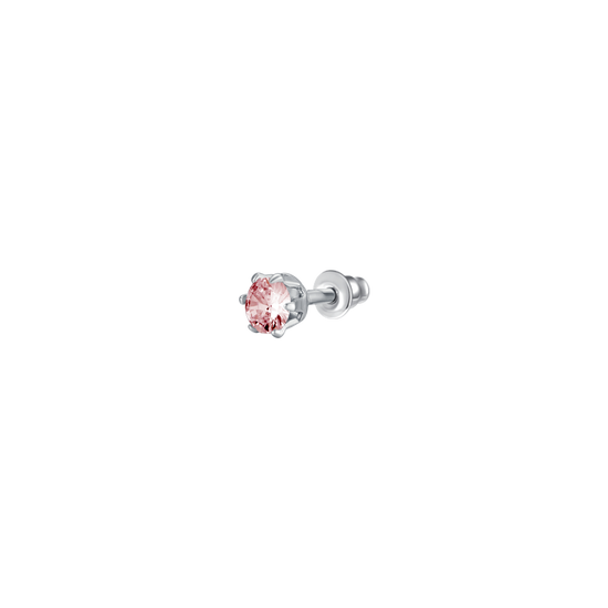 MONO ORECCHINO DONNA IN ACCIAIO CON ZIRCONE ROS