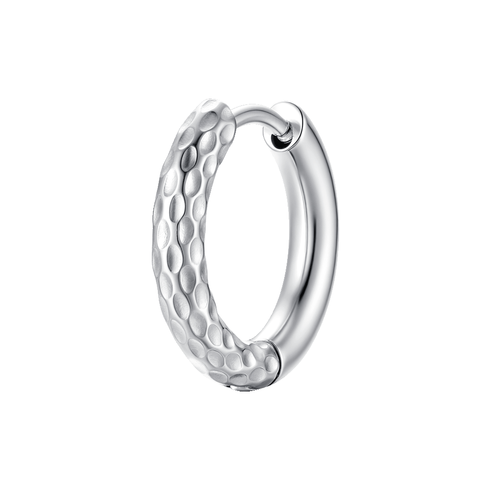 MONO ORECCHINO DONNA IN ACCIAIO CON FINITURA DIAMANTATA