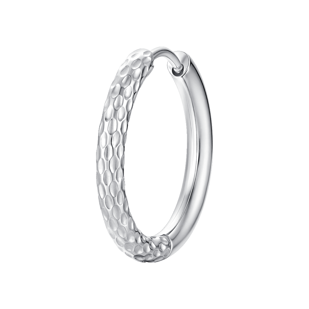 MONO ORECCHINO DONNA IN ACCIAIO CON FINITURA DIAMANTATA