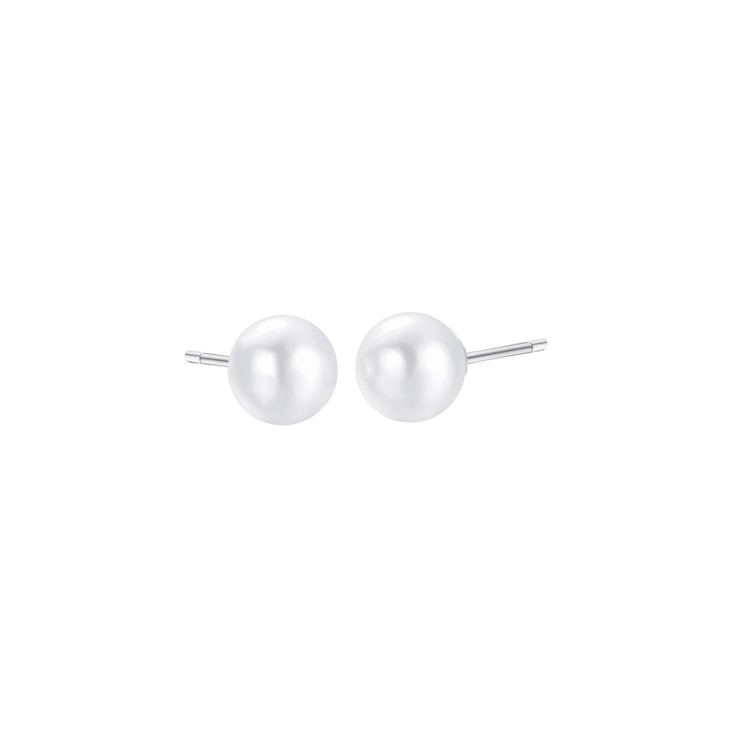 STEEL WOMEN'S PEARL EARRINGS